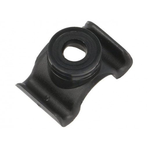 201-10010; Clip base; polyamide; black; Ømount.hole: 4.8mm; W: 12.7mm; L: 25mm; HELLERMANNTYTON