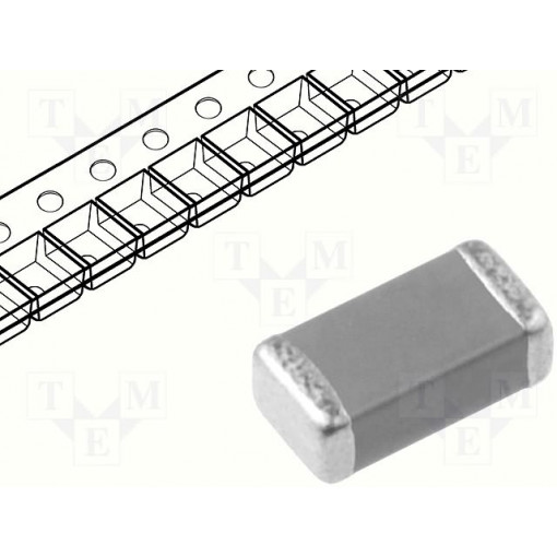 C1210C106K8PACTU; Capacitor: ceramic; MLCC; 10uF; 10VDC; X5R; ±10%; SMD; 1210; KEMET