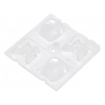 C12360_STRADA-2X2-DNW; LED lens; square; transparent; H: 12.27mm; Outside dim: 50x50mm; LEDIL