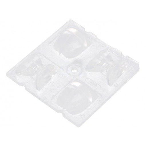 C12360_STRADA-2X2-DNW; LED lens; square; transparent; H: 12.27mm; Outside dim: 50x50mm; LEDIL