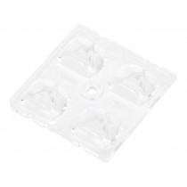 C13299_STRADA-2X2-ME; LED lens; square; transparent; H: 7.1mm; Outside dim: 50x50mm; LEDIL