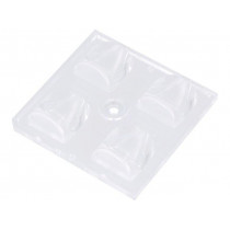 C13699_STRADA-2X2-DN; LED lens; square; transparent; H: 8.05mm; Application: LUXEON Q; LEDIL