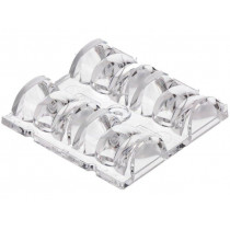 C13749_HB-2X2-O; LED lens; square; transparent; 19÷30°; H: 10.6mm; LEDIL