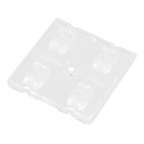 C13936_STRADA-2X2-B2-STP; LED lens; square; transparent; H: 5.18mm; Outside dim: 50x50mm; LEDIL