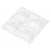 C14164_STRADA-2X2-ME-WIDE1; LED lens; square; transparent; H: 8.3mm; Application: LUXEON T; LEDIL