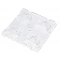 C14165_STRADA-2X2-ME-WIDE2; LED lens; square; transparent; H: 7mm; Application: TL1L4,XP-G2; LEDIL C14165_STRADA-2X2-ME-WIDE2; LED lens; square; transparent; H: 7mm; Application: TL1L4,XP-G2; LEDIL