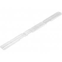 C14454_FLORENCE-1R-O; LED lens; rectangular; Mat: PMMA plexiglass; transparent; H: 7mm; LEDIL