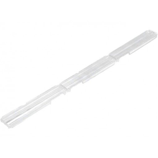 C14454_FLORENCE-1R-O; LED lens; rectangular; Mat: PMMA plexiglass; transparent; H: 7mm; LEDIL