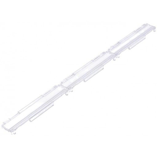 C14530_FLORENCE-1R-Z2T25; LED lens; rectangular; Mat: PMMA plexiglass; transparent; H: 6.4mm; LEDIL