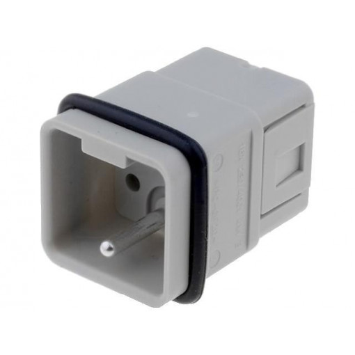 C146 10A005 500 12; Connector: HDC; male; C146,heavy|mate Q; PIN: 6; 5+PE; size A3; 22A; AMPHENOL C146 10A005 500 12; Connector: HDC; male; C146,heavy|mate Q; PIN: 6; 5+PE; size A3; 22A; AMPHENOL