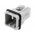 C146 10A008 000 2; Connector: HDC; male; C146,heavy|mate D; PIN: 8; size A3; 16A; 42V; AMPHENOL