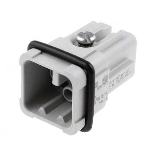 C146 10A008 000 2; Connector: HDC; male; C146,heavy|mate D; PIN: 8; size A3; 16A; 42V; AMPHENOL C146 10A008 000 2; Connector: HDC; male; C146,heavy|mate D; PIN: 8; size A3; 16A; 42V; AMPHENOL