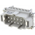 C146 10A010 102 1; Connector: HDC; contact insert; male; C146; PIN: 10; 10+PE; size E10; AMPHENOL