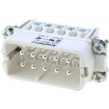 C146 10A010 102 4; Connector: HDC; contact insert; male; C146; PIN: 10; 10+PE; size A10; AMPHENOL