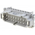 C146 10A016 102 1; Connector: HDC; contact insert; male; C146; PIN: 16; 16+PE; size E16; AMPHENOL