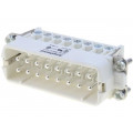 C146 10A016 102 4; Connector: HDC; contact insert; male; C146; PIN: 16; 16+PE; size A16; AMPHENOL