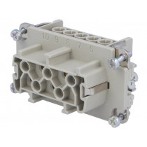 C146 10B003 102 3; Connector: HDC; contact insert; female; C146; PIN: 5; 5+PE; size E10; AMPHENOL