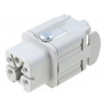 C146 10B004 002 4; Connector: HDC; contact insert; female; C146; PIN: 5; 4+PE; size A3; AMPHENOL