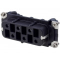 C146 10B006 102 5; Connector: HDC; contact insert; female; C146; PIN: 6; 6+PE; size E16; AMPHENOL