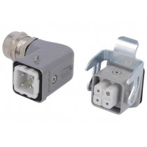 C146 10E003 926 4; Connector: HDC; male + female; C146; PIN: 4; 3+PE; size A3; M20; 10A; AMPHENOL