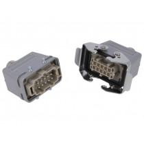 C146 10E010 921 4; Connector: HDC; male + female; C146; PIN: 10; 10+PE; size A10; M20; AMPHENOL
