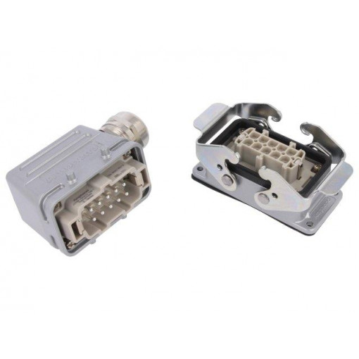 C146 10E010 922 1; Connector: HDC; male + female; C146; PIN: 10; 10+PE; size E10; M25; AMPHENOL