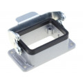 C146 10F006 000 1; Enclosure: for HDC connectors; C146; size E6; with latch; IP65; AMPHENOL