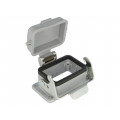 C146 10F006 003 1; Enclosure: for HDC connectors; C146; size E6; with latch; IP65; AMPHENOL