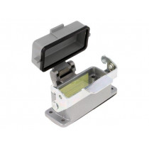 C146 10F015 003 2; Enclosure: for HDC connectors; C146; size A10; with latch; IP65; AMPHENOL