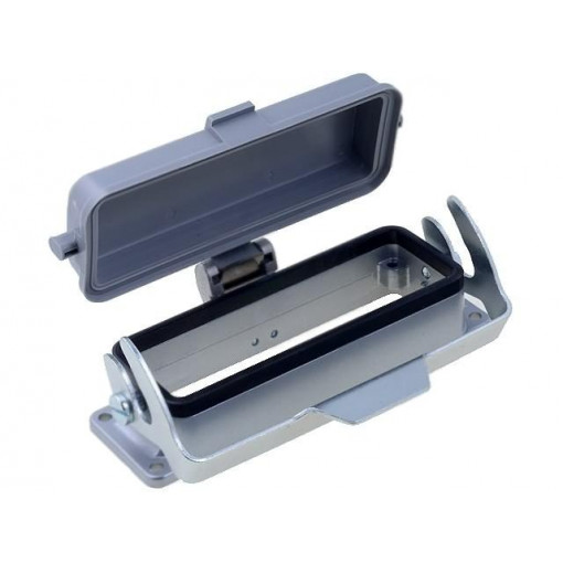 C146 10F024 003 1; Enclosure: for HDC connectors; C146; size E24; with latch; IP65; AMPHENOL