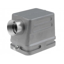 C146 10G006 500 1; Enclosure: for HDC connectors; C146; size E6; for cable; angled; AMPHENOL