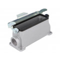 C146 10N024 602 1; Enclosure: for HDC connectors; C146; size E24; with double latch; AMPHENOL
