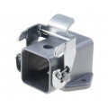 C146 30F003 004 4; Enclosure: for HDC connectors; C146; size A3; with latch; angled; AMPHENOL