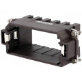 C146 P16 001 G8; Frame for modules; male; C146,heavy|mate M; size E16; Modules: 5; AMPHENOL