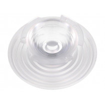 C15801_MOLLY-M; LED lens; round; Mat: PMMA plexiglass; transparent; H: 23.6mm; LEDIL