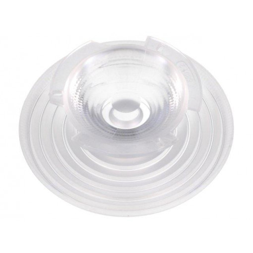 C15801_MOLLY-M; LED lens; round; Mat: PMMA plexiglass; transparent; H: 23.6mm; LEDIL