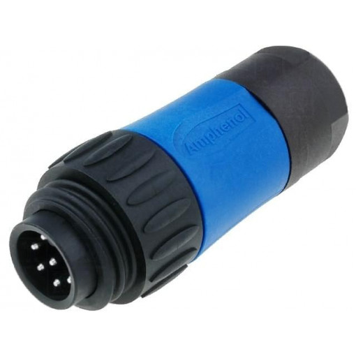 C016 30H006 110 10; Connector: circular; plug; PIN: 7; male; soldering; silver plated; AMPHENOL