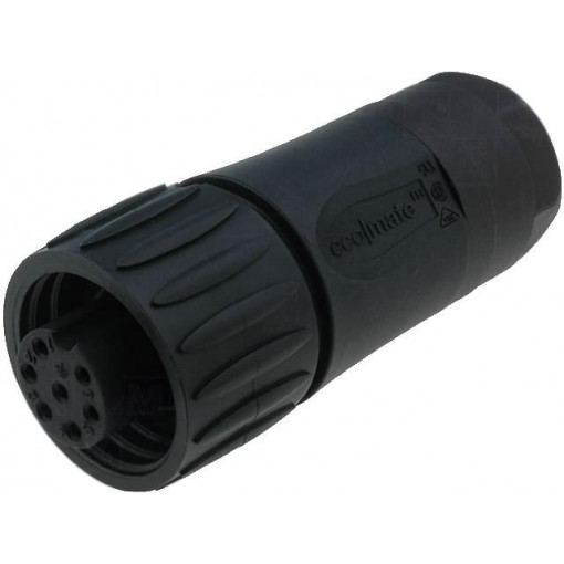 C016 30D006 110 12; Connector: circular; plug; PIN: 7; female; soldering; silver plated; AMPHENOL