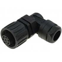 C016 30F006 100 12; Connector: circular; plug; PIN: 7; female; soldering; silver plated; AMPHENOL