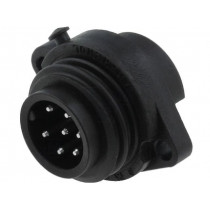 C016 30C006 100 12; Connector: circular; socket; PIN: 7; male; soldering; silver plated; AMPHENOL C016 30C006 100 12; Connector: circular; socket; PIN: 7; male; soldering; silver plated; AMPHENOL