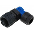 C016 20F003 100 10; Connector: circular; plug; PIN: 4; female; screw terminal; 400V; 16A; AMPHENOL