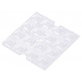 C16503_STRADELLA-16-T3; LED lens; square; Mat: PMMA plexiglass; transparent; H: 3.7mm; LEDIL C16503_STRADELLA-16-T3; LED lens; square; Mat: PMMA plexiglass; transparent; H: 3.7mm; LEDIL