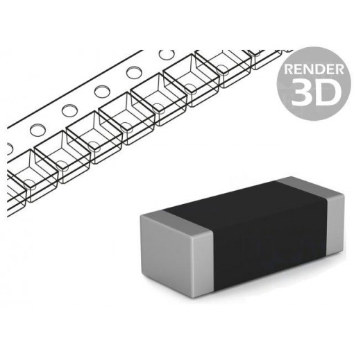 C1812C102JDGACTU; Capacitor: ceramic; MLCC; 1nF; 1kVDC; C0G; ±5%; SMD; 1812; KEMET