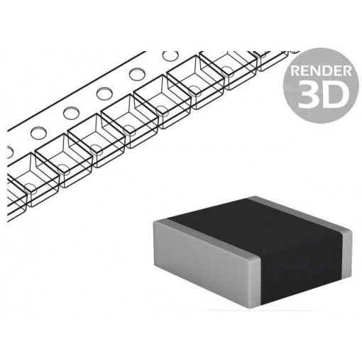 C2225C104KFRACTU; Capacitor: ceramic; MLCC; 100nF; 1.5kVDC; X7R; ±10%; SMD; 2225; KEMET