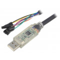 C232HD-DDHSP-0; Module: cable integrated; UART,USB; 1.8m; 3,3VDC; FTDI