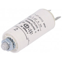 C276CC24200AA0J; Capacitor: motors, run; 2uF; 420VAC; Ø25x56.5mm; -25÷85°C; ±5%; KEMET