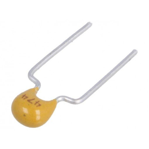 C317C474K3N5TA91707301; Capacitor: ceramic; MLCC,monolithic; 470nF; 25V; X8L; ±10%; THT; KEMET