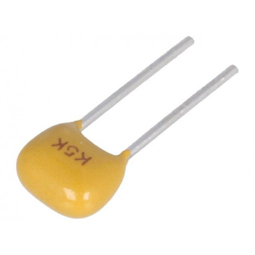 C320C105K5N5TA91707301; Capacitor: ceramic; MLCC,monolithic; 1uF; 50V; X8L; ±10%; THT; KEMET