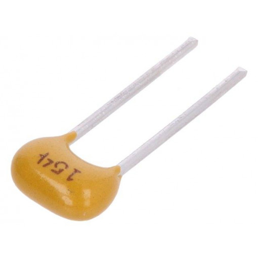 C320C154K5R5TA; Capacitor: ceramic; MLCC,monolithic; 150nF; 50V; X7R; ±10%; THT; KEMET