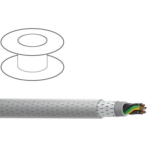 C3GBCY-K100; Wire; MACHFLEX 375CY; 3G0,75mm2; tinned copper braid; PVC; 100m; BELDEN